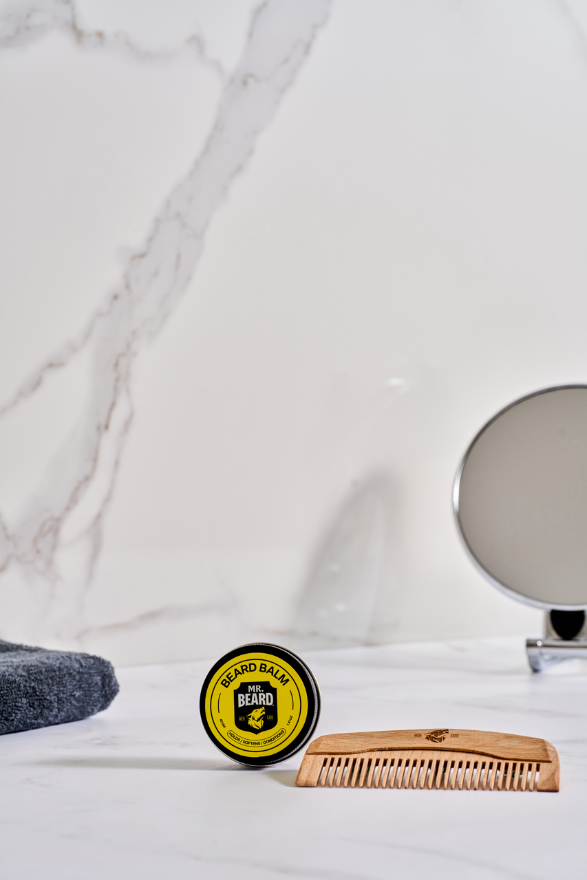 Shape & Nourish Beard Bundle (Beard Balm + Wooden Comb)