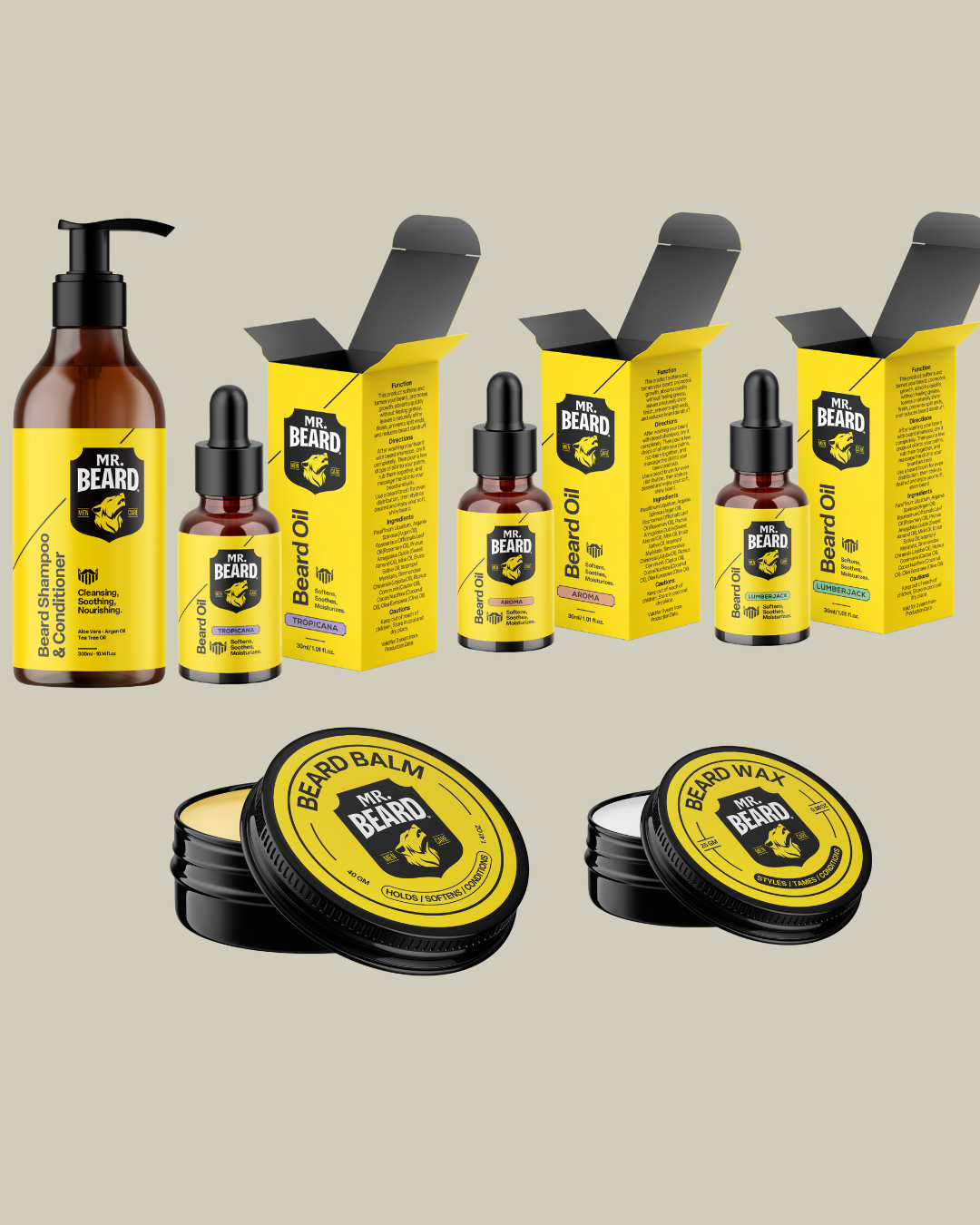 3-Scents Signature Beard Bundle