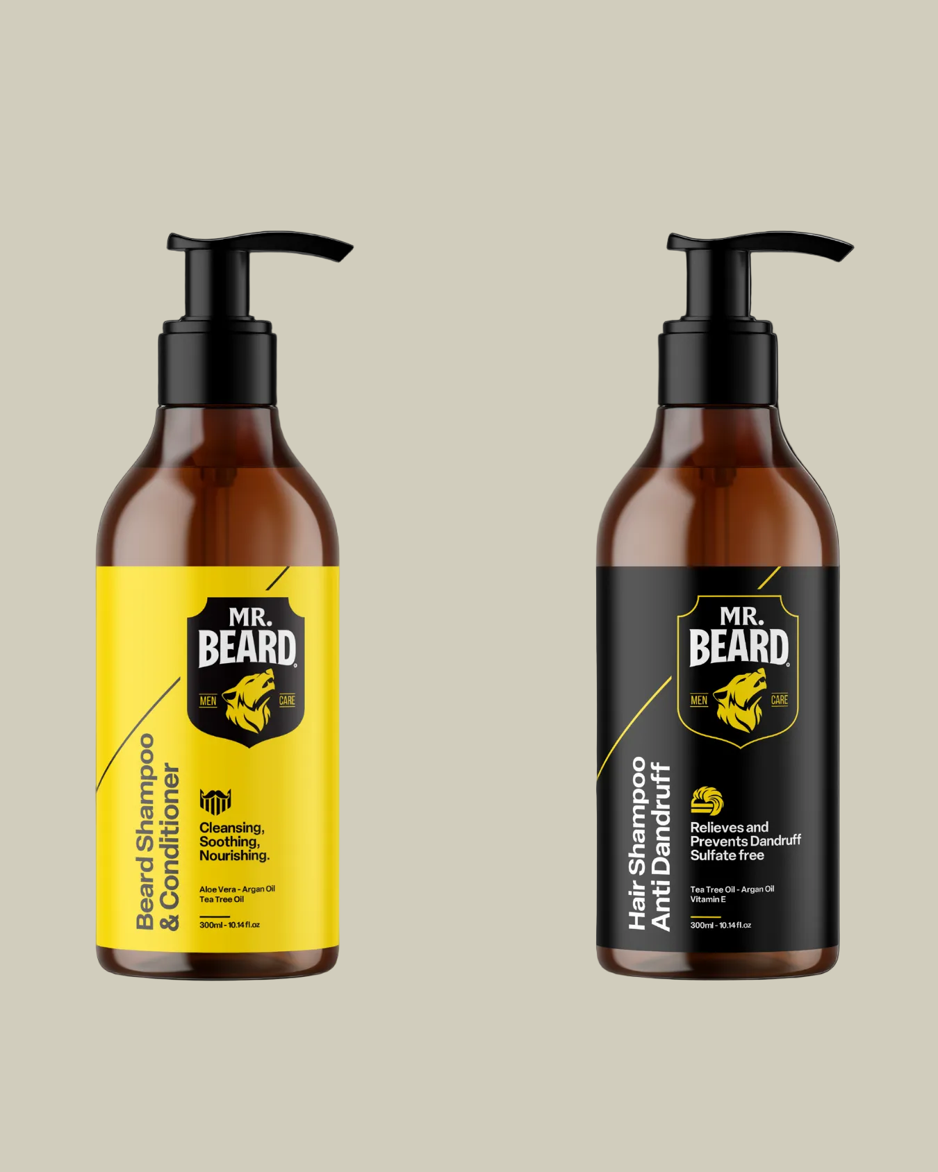 The Grooming Duo Bundle Beard Shampoo + Hair Shampoo