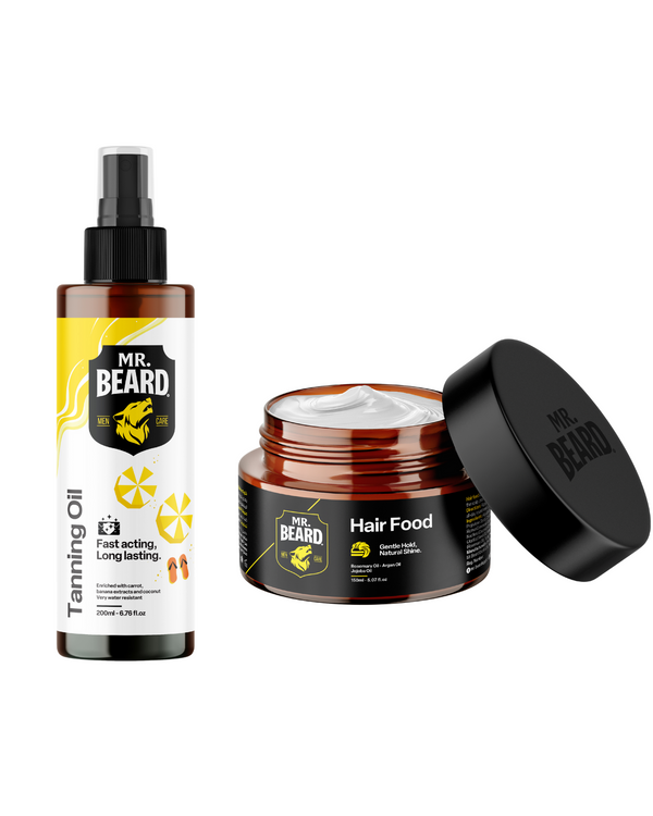 Glow & Nourish Bundle Tanning Oil + Hair Food