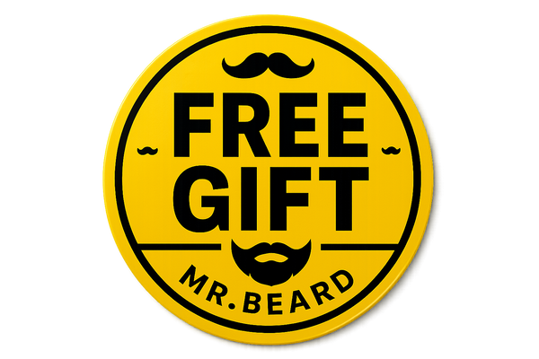 Free Gift Sticker using the same colors for MR.Beard , Black & Yellow 