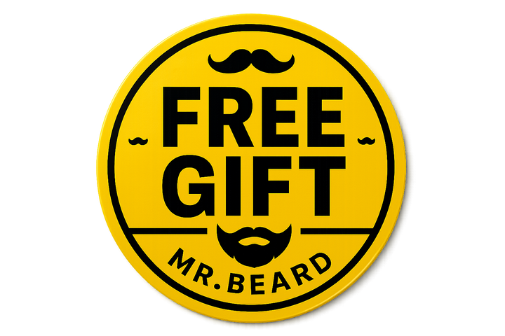 Free Gift Sticker using the same colors for MR.Beard , Black & Yellow 